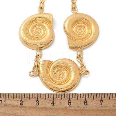 304 Stainless Steel 3 Snail Bib Necklaces for Women NJEW-Z061-05G-02-1