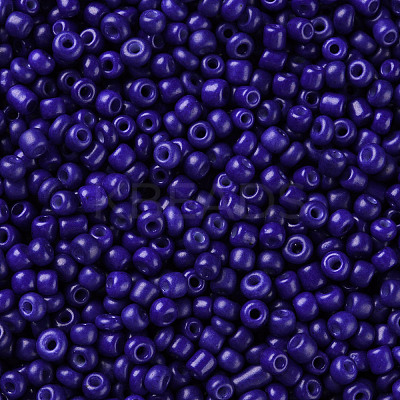 Baking Paint Glass Seed Beads SEED-US0003-3mm-K6-1