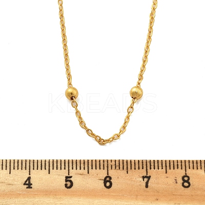 Brass Satellite Chains Necklaces for Women NJEW-D302-28G-1