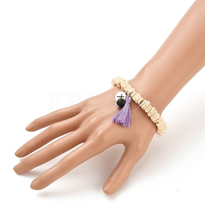 Stretch Charm Bracelets BJEW-JB05522-04-1