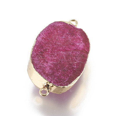 Natural Druzy Crystal Links connectors G-L509-15G-1