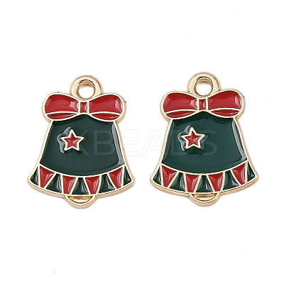 Christmas Alloy Enamel Pendants FIND-I067-02KCG-04A-1