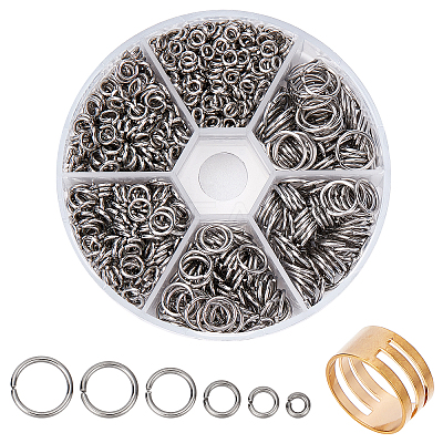 Stainless Steel Open Small Jump Rings STAS-PH0004-01-M-1
