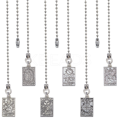 Tibetan Style Alloy Ceiling Fan Pull Chain Extenders AJEW-AB00125-1