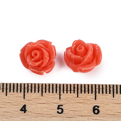Synthetic Coral Carved Beads CORA-M001-07O-1