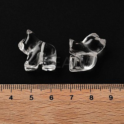 Chinese Zodiac Natural Quartz Crystal Carved Beads G-D300-01H-1