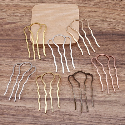 Brass Hair Combs Findings OHAR-PW0001-387-AB-1