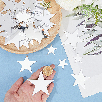 4Bags Acrylic Star Stickers DIY-GF0012-46B-1