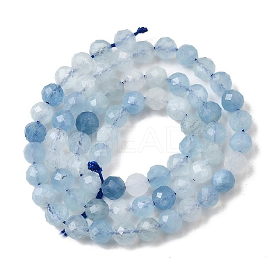 Natural Aquamarine Beads Strands G-C218-B02-6mm-1