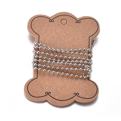 Tarnish Resistant 304 Stainless Steel Ball Chains CHS-E021-13I-P-1