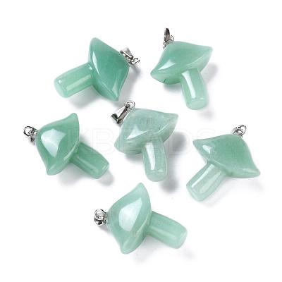 Natural Green Aventurine Pendants G-R480-02A-1