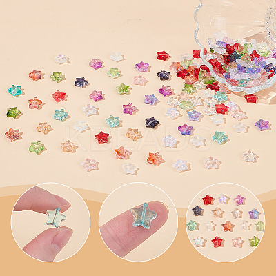 160Pcs 16 Styles Transparent Glass & Acrylic Beads DIY-AR0004-54-1