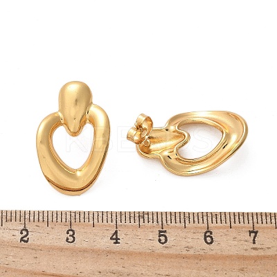 304 Stainless Steel Stud Earrings for Women EJEW-U047-04G-1