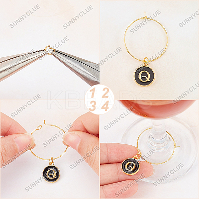 DIY Wine Glass Decoration Making Kits DIY-SC0016-40A-1