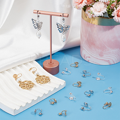30Pcs 3 Colors 304 Stainless Steel Ear Cuff Findings STAS-SC0008-43-1