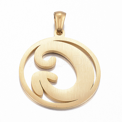 Ion Plating(IP) 304 Stainless Steel Pendants STAS-K162-049G-1