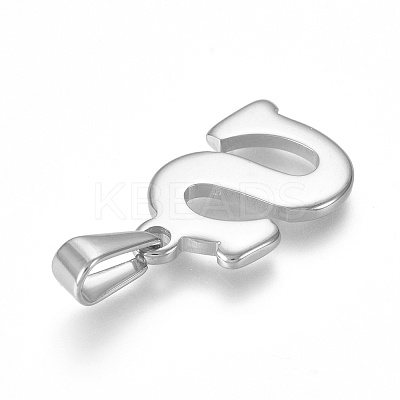 Non-Tarnish 304 Stainless Steel Pendants X-STAS-F106-95P-S-01-1