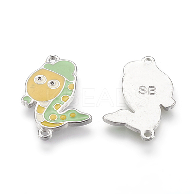 Alloy Enamel Kawaii Cartoon Snake Links ENAM-2994-1