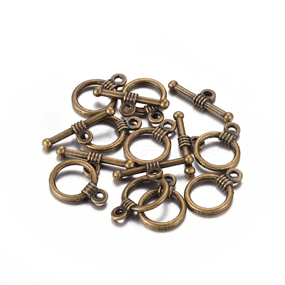Tibetan Style Zinc Alloy Toggle Clasps MLF1184Y-NF-1