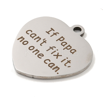 Non-Tarnish 201 Stainless Steel Pendants STAS-L079-26P-01-1