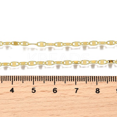 Brass Mariner Link Chain Necklaces NJEW-M108-06G-1