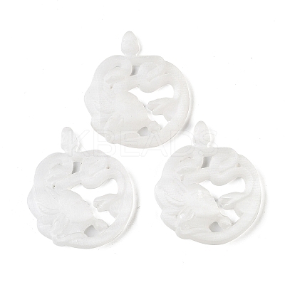 Natural Selenite Carved Medusa Figurines G-G130-04-1