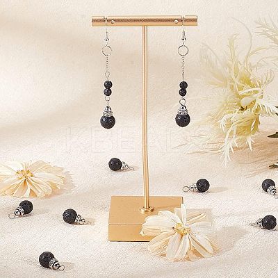 Natural Lava Rock Pendants G-OC0003-33-1