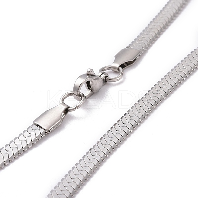 Non-Tarnish 304 Stainless Steel Snake Chains Necklaces NJEW-O058-32P-1
