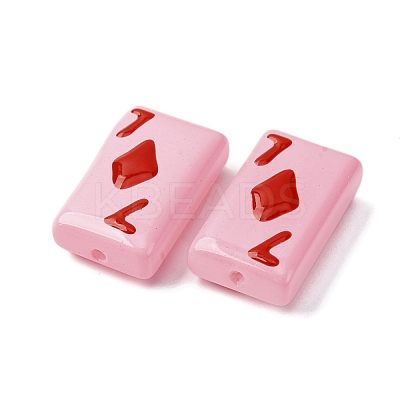 Baking Paint Glass Enamel Beads LAMP-Q045-07F-1