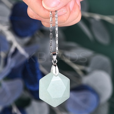 6Pcs 6 Style Natural Mixed Gemstone Pendants G-SZ0001-36-1
