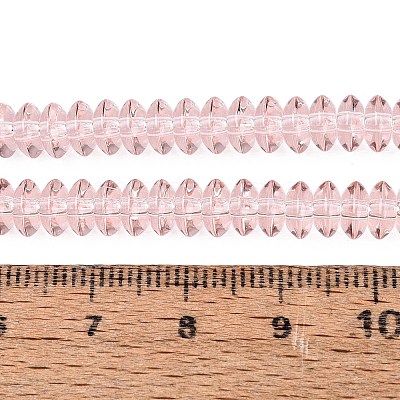 Transparent Glass Beads Strands GLAA-Q113-02A-A02-1