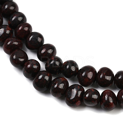 Natural Brecciated Jasper Beads Strands G-G053-C13-01-1