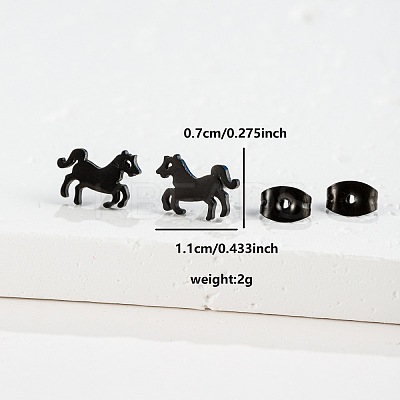 201 Stainless Steel Stud Earrings FS-WGB18B1-20-1