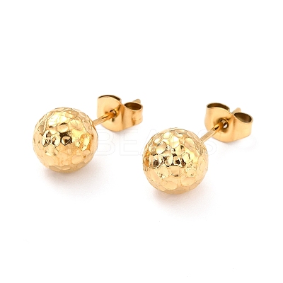 Ion Plating(IP) 304 Stainless Steel Stud Earring Findings STAS-I183-09B-G-1