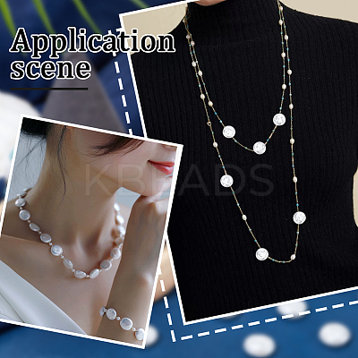 2 Strands ABS Plastic Imitation Pearl Beads Strands KY-SC0002-08-1