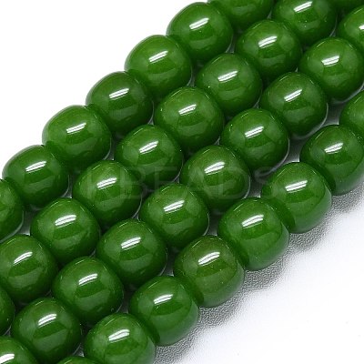 Natural Malaysia Jade Beads Strands G-B165-FM-10x10mm-1