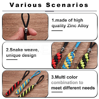 3Pcs 3 Colors Polypropylene Braided Corn Knot Pendant Decorations KEYC-HY0001-27-1