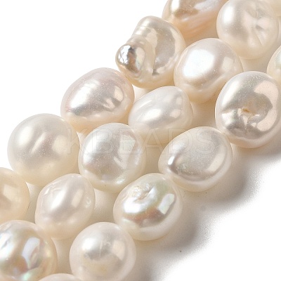 Natural Baroque Pearl Keshi Pearl Beads Strands PEAR-K004-33-1