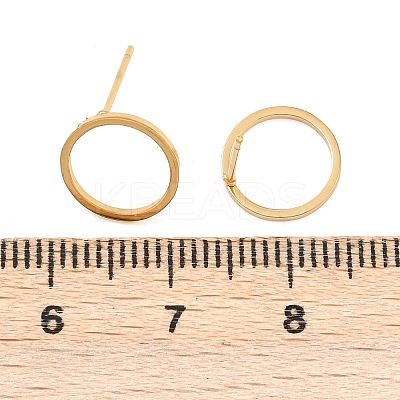 316 Stainless Steel Stud Earrings X-EJEW-D339-05G-1