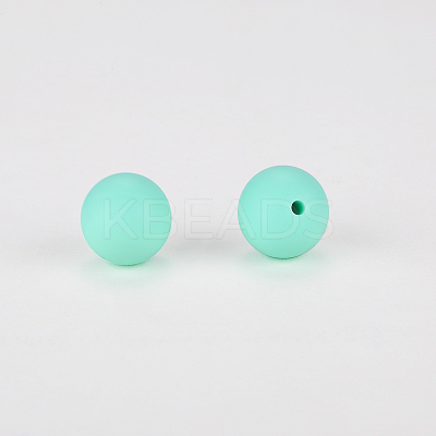 Round Silicone Focal Beads SI-JX0046A-38-1