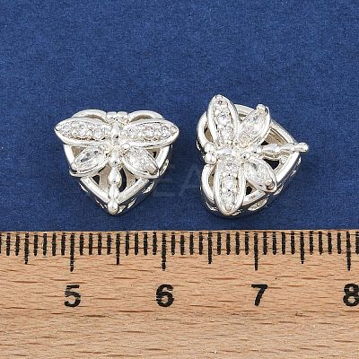 Brass Pave Cubic Zirconia Multi-strand Links ZIRC-F145-04S-01-1