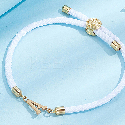 1pc Adjustable Nylon Cord Slider Bracelets for Women BJEW-LP0001-33A-G-1