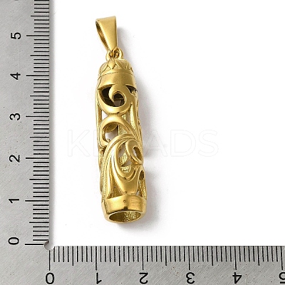PVD Vacuum Plating 304 Stainless Steel Pendants STAS-B069-22G-1