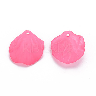 Transparent Frosted Acrylic Pendants MACR-S371-01A-1