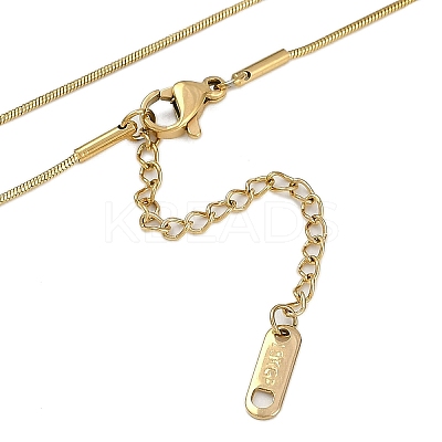 Ion Plating(IP) 304 Stainless Steel Snake Chain Necklaces NJEW-D080-03G-1