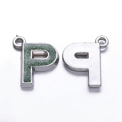Glitter Acrylic Pendants ACRC-N027-P-4-1