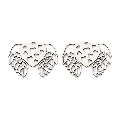 201 Stainless Steel Pendants STAS-Z162-04P-1