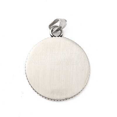 304 Stainless Steel Pendants STAS-P309-09AS-1