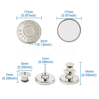 Alloy Buttons PALLOY-TA0001-38-1