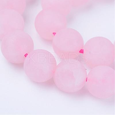 Natural Rose Quartz Beads Strands G-Q462-10mm-11-1